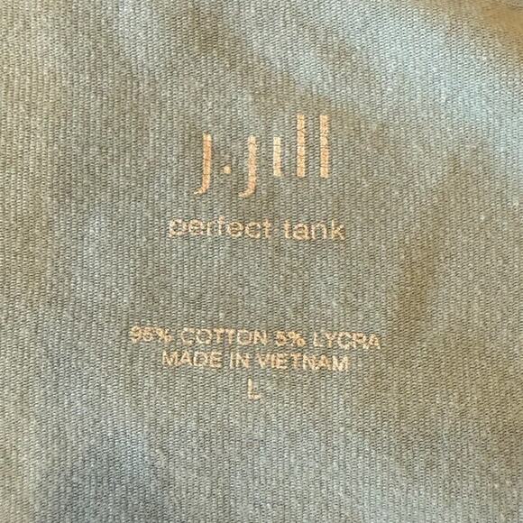J.JILL Blue Perfect Tank Top Shirt Tee T-Shirt Women size L Basic - Picture 4 of 6